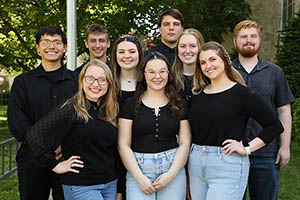 group of students smiling